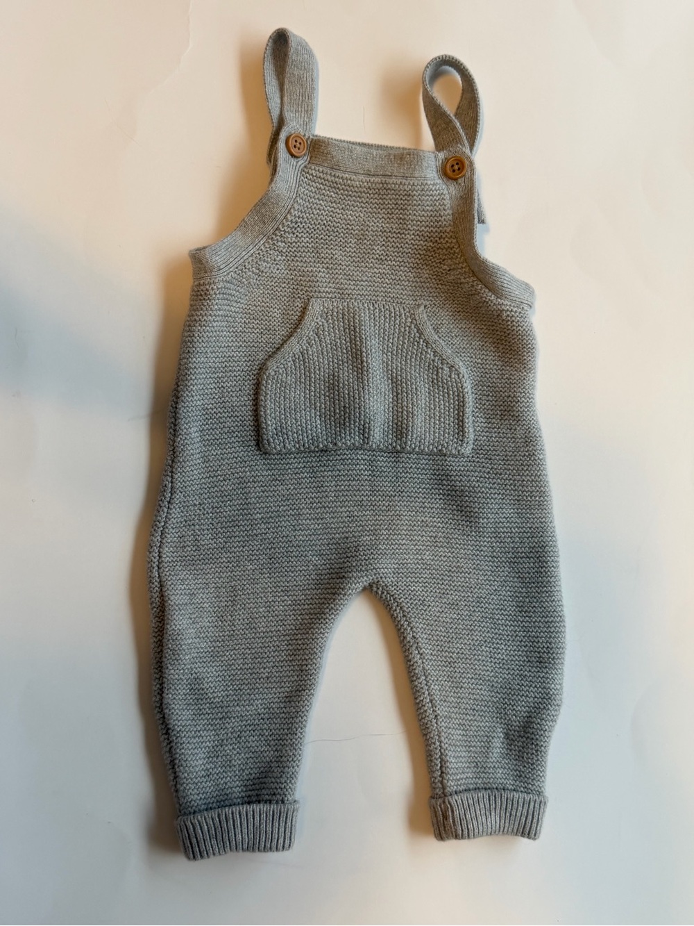 Little Planet Carter’s Grey Jumpsuit Knit Overalls 3 Months